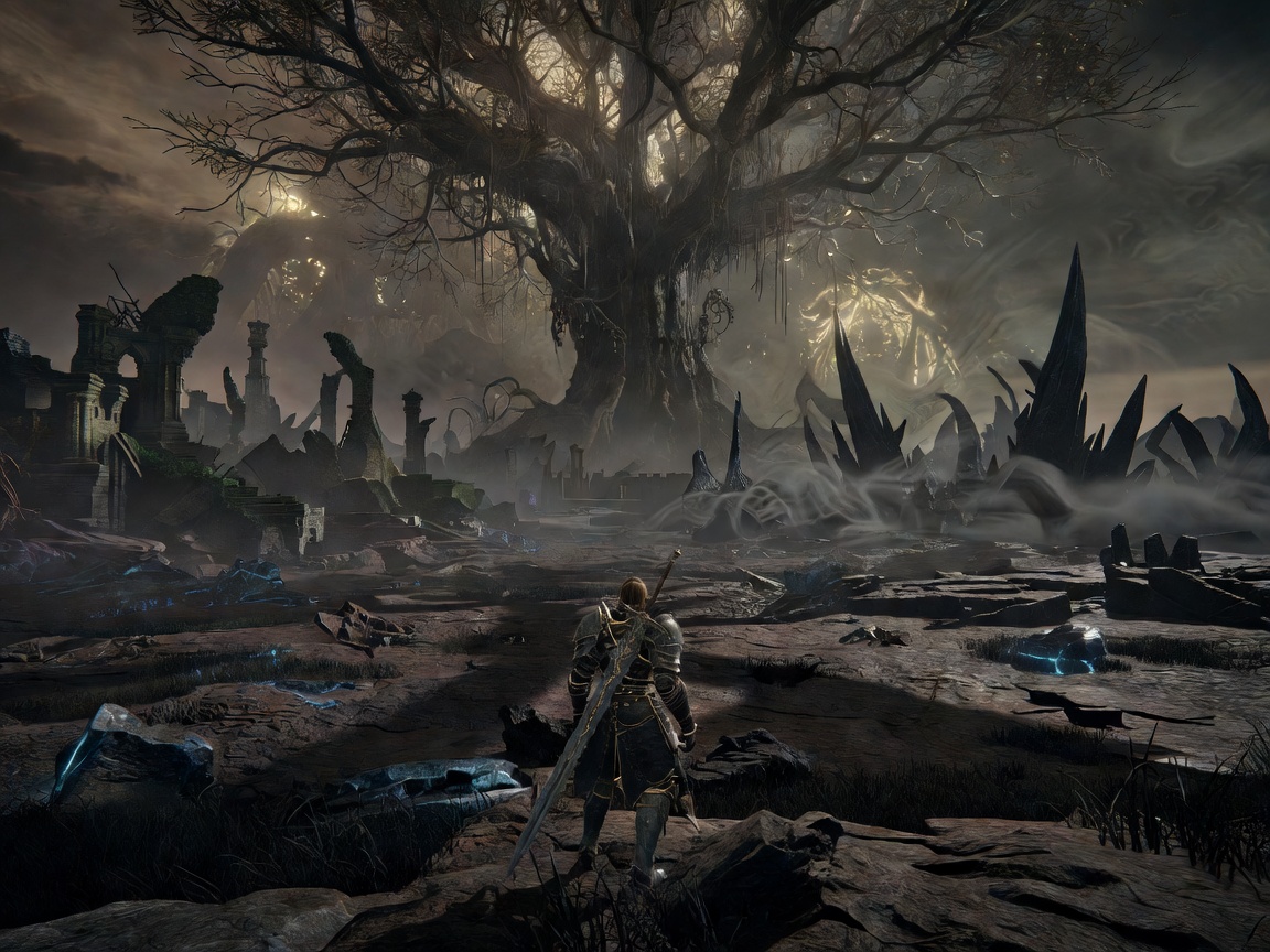 Elden Ring Shadow of the Erdtree gameplay screenshot with fantasy landscape